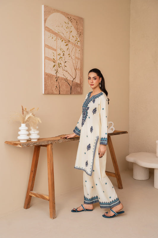 Noor elegance embroided 2 peice