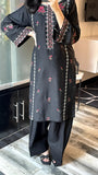 Multi black embroidery 2pc