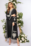 Black sparkle embroidery 2pc