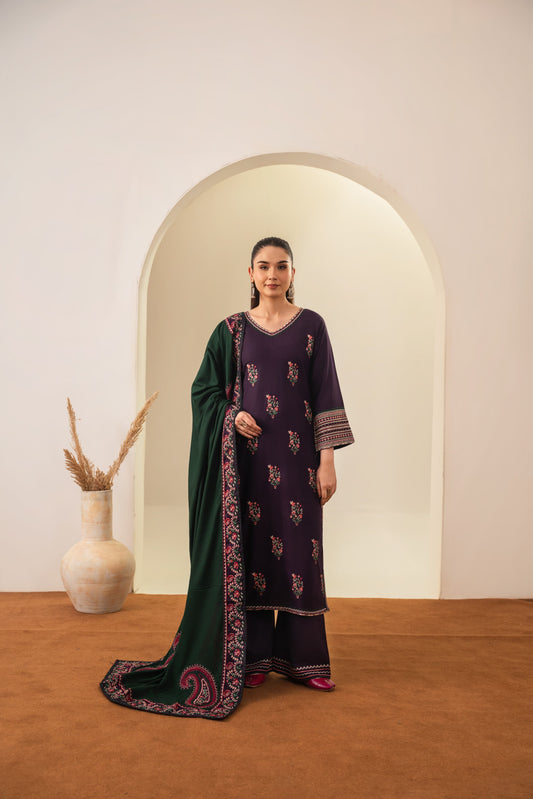 Roohi embroidery 3pc