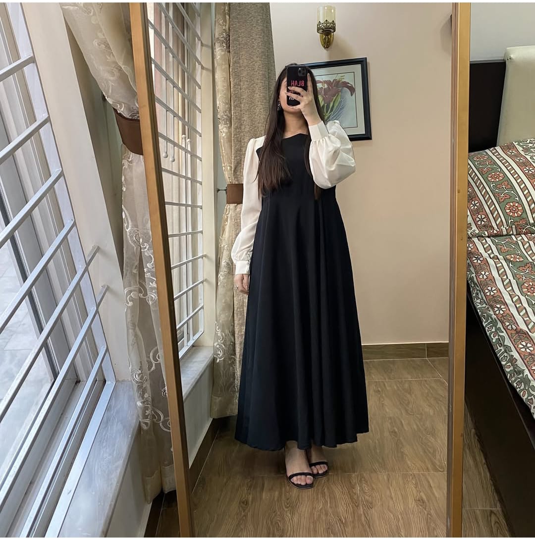 Twin tone frock