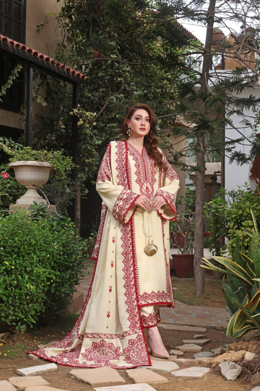 Dhaga embroidery 3pc