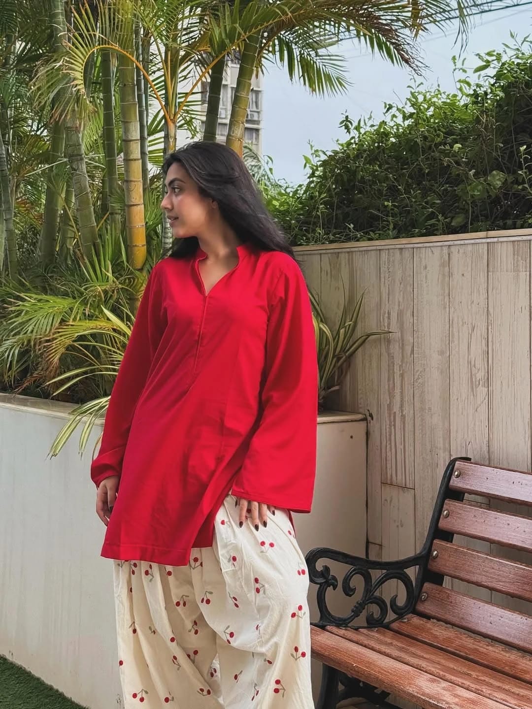 Cherry Embroided 2 peice dress