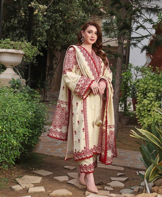 Dhaga embroidery 3pc