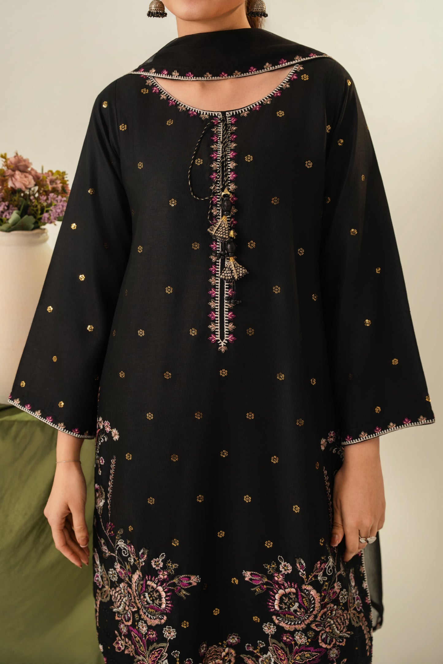 Zarqa embroidery 3pc